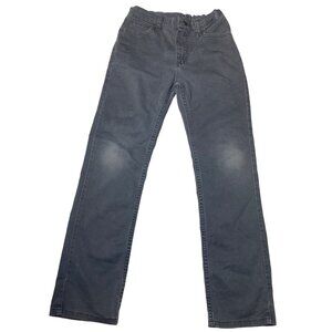 Wrangler Boy’s Gray Distressed Adjustable Waist Stretch Jeans Size 14 Regular
